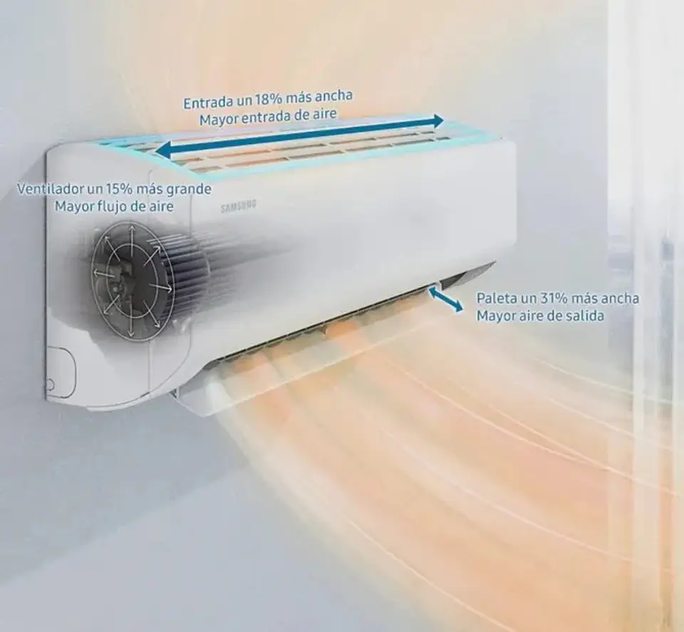 Aire Acondicionado Split Inverter Samsung WindFree 24.000 BTU WiFi con Instalación Incluida 4