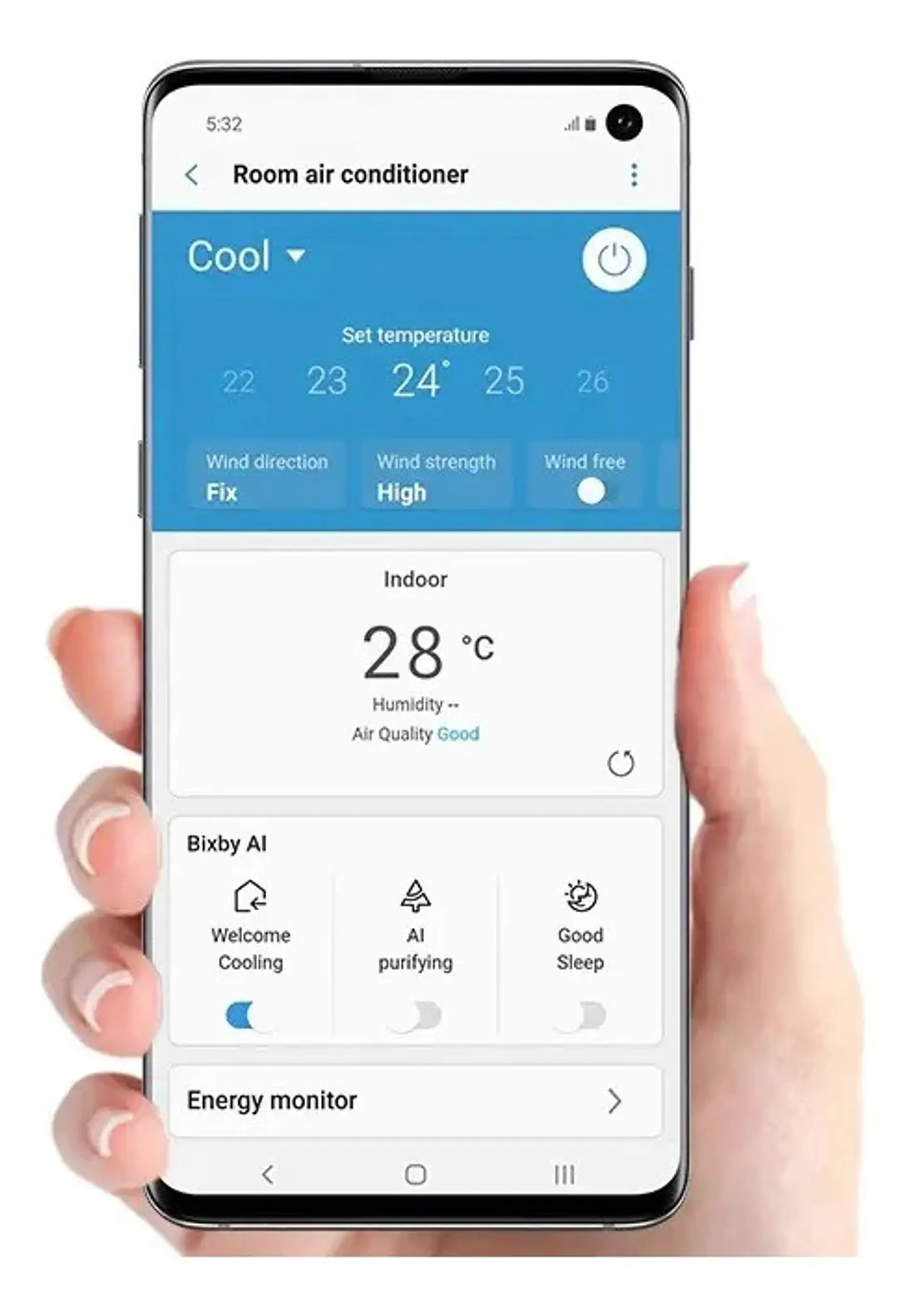 Aire Acondicionado Split Inverter Samsung WindFree 9.000 BTU WiFi con Instalación Incluida 6