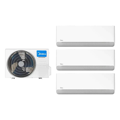 Aire Acondicionado Multisplit Midea Inverter 2x9.000 + 18.000 BTU (UE 36.000 BTU) con Instalación Incluida
