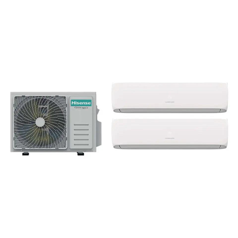 Aire Acondicionado Multisplit Hisense Inverter 2x9.000 BTU (UE 18.000 BTU) con Instalación Incluida 1