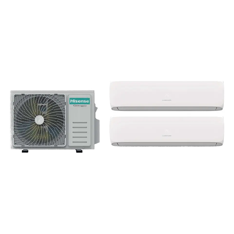 Aire Acondicionado Multisplit Hisense Inverter 9.000 + 12.000 BTU (UE 18.000 BTU) con Instalación Incluida 1