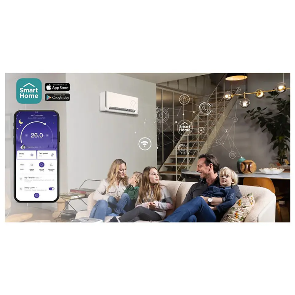 Aire Acondicionado Multisplit Midea Inverter 2x9.000 + 18.000 BTU (UE 36.000 BTU) con Instalación Incluida 5