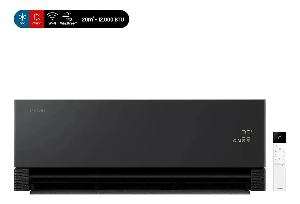 Aire Acondicionado Samsung WindFree Pro Black 18.000 BTU Inverter WiFi 1