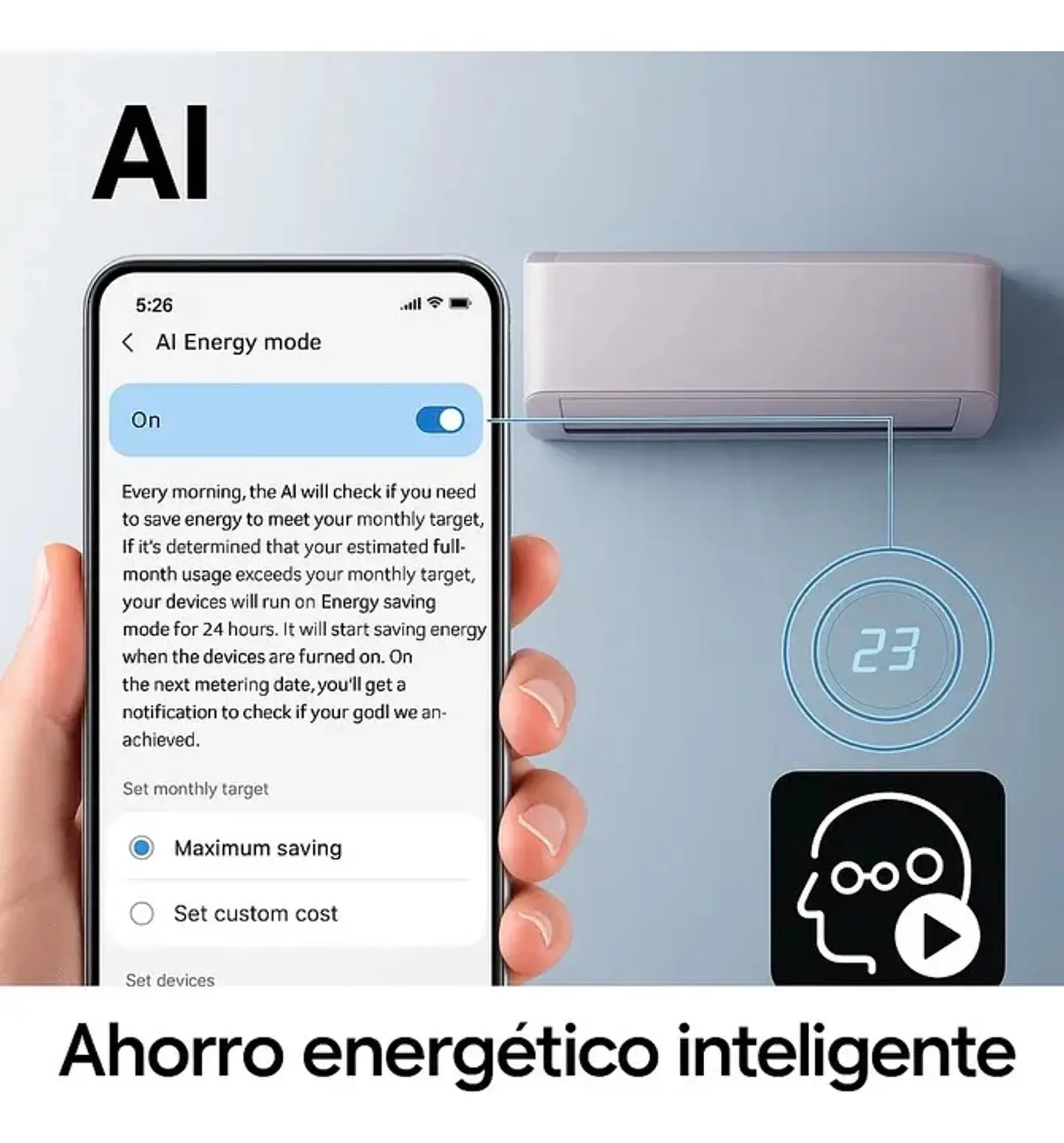 Aire Acondicionado Split Inverter Samsung WindFree 9.000 BTU WiFi 5