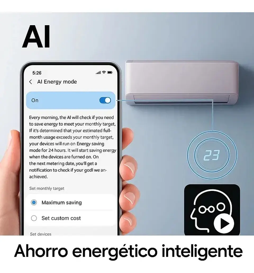 Aire Acondicionado Split Inverter Samsung WindFree 24.000 BTU WiFi 5