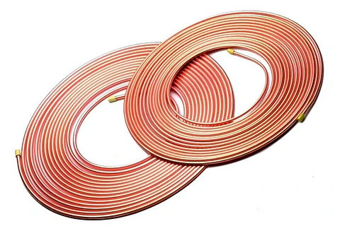 Tubo de Cobre Flexible 3/8" para Refrigeración, Rollo de 15 Metros