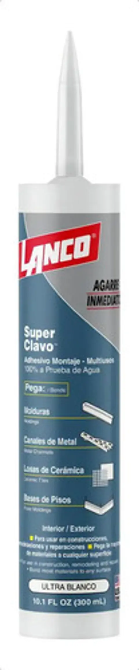 Adhesivo de Montaje Lanco Super Clavo Blanco 300 ml
