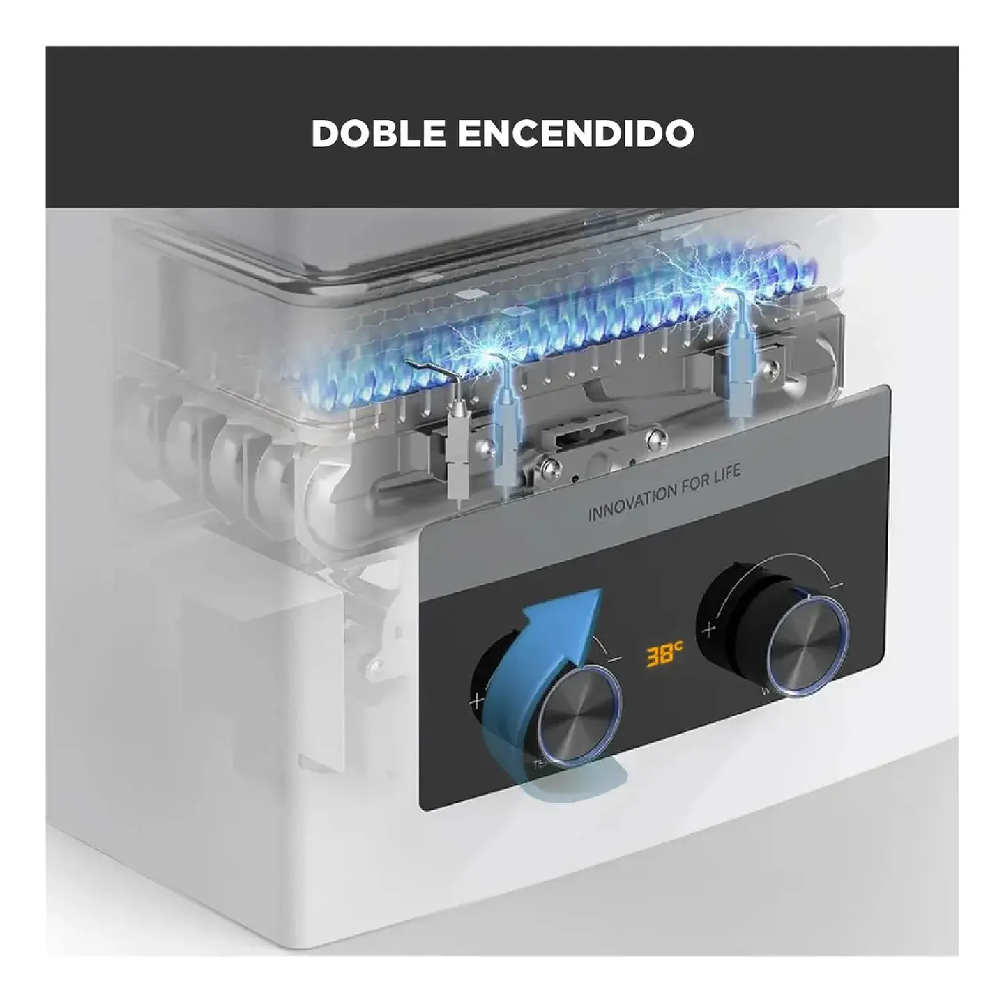 Calefont Midea 5 Litros Tiro Natural Gas Licuado 5