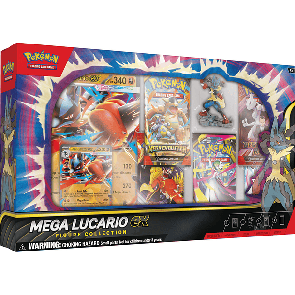 POKEMON TCG MEGA LUCARIO EX FIGURE COLLECTION - INGLES 1
