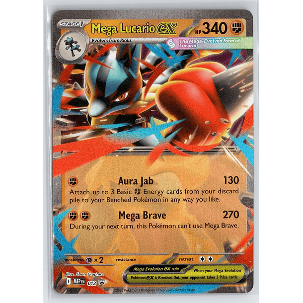 Mega Lucario EX [Jumbo] #12 Pokemon Promo