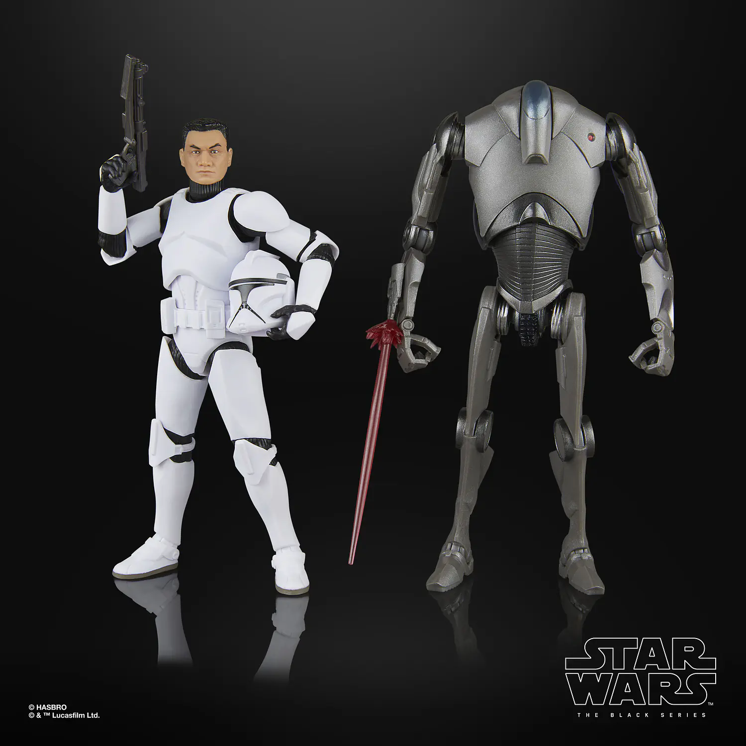 Phase I Clone Trooper & Super Battle Droid - The Black Series 6