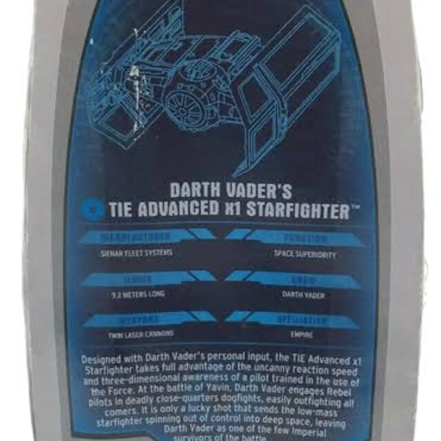 Darth Vader's TIE Advanced  - Titanium Series Die-Cast 2007 3