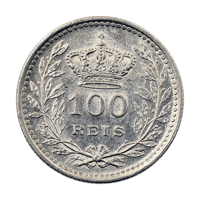 D. Manuel II - 100 Reis 1910 Prata