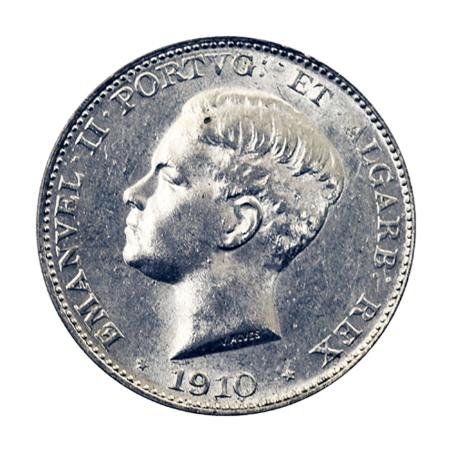 D. Manuel II - 500 Reis 1910 Marquês de Pombal Prata