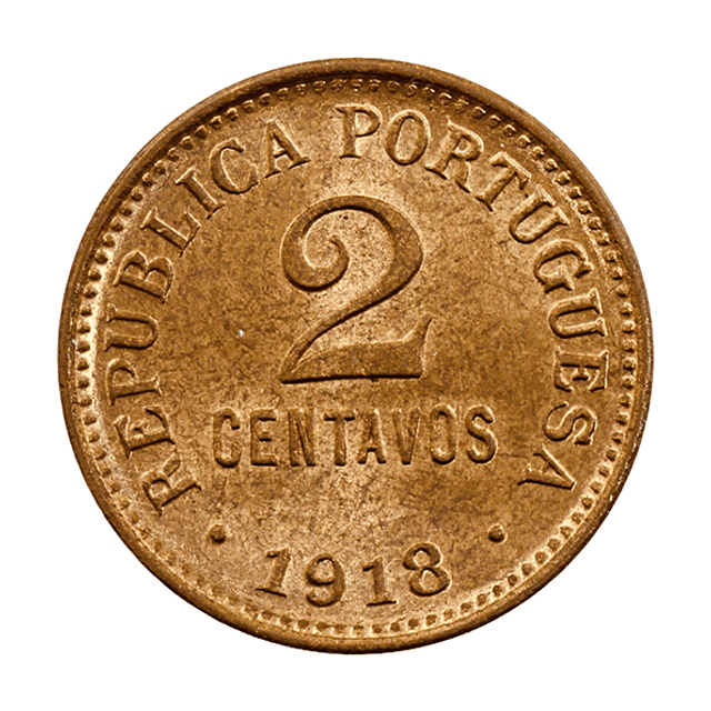 2 Centavos 1918 Bronze