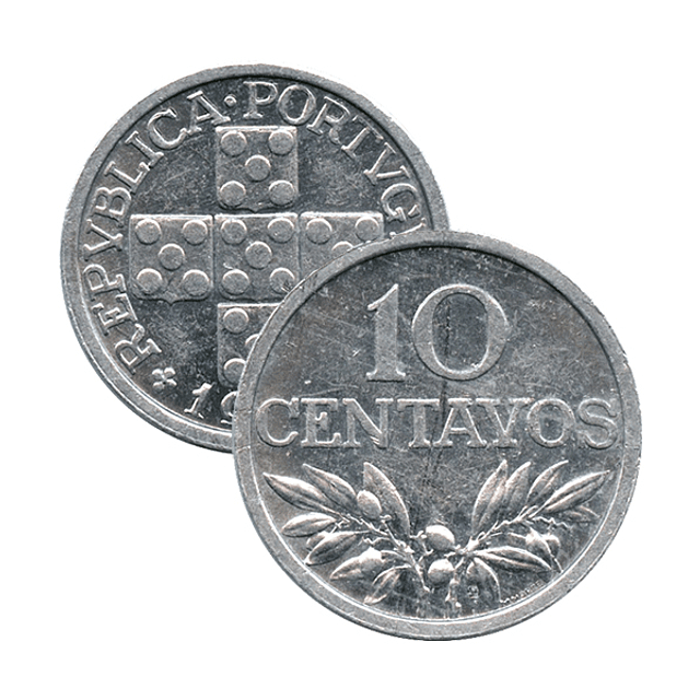 10 Centavos 1975 Aluminio 