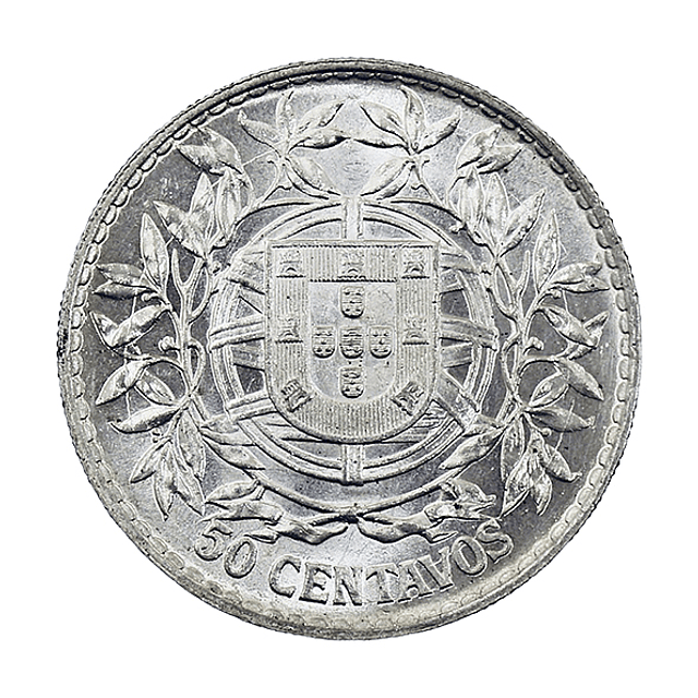 50 Centavos 1916 Prata