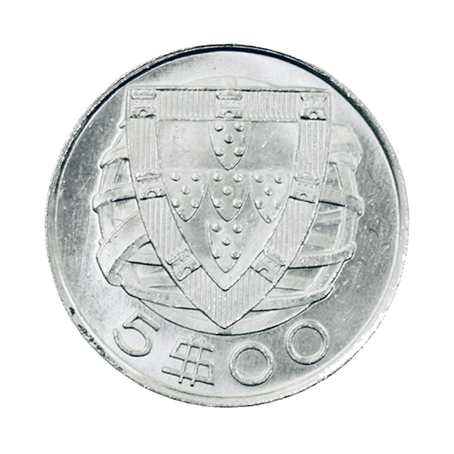5 escudos 1947 Prata