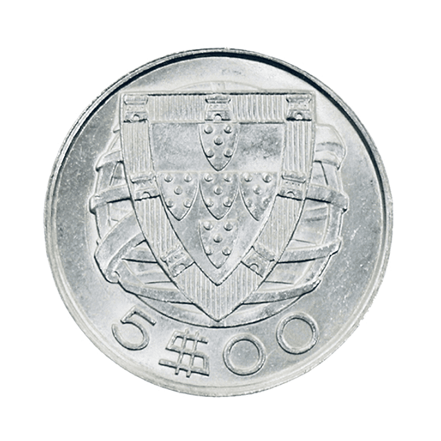 5 escudos 1948 Prata