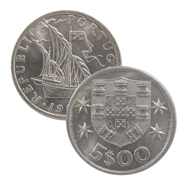 5 escudos 1968 Cupro-Níquel