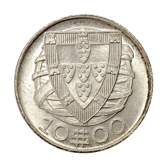 10 Escudos 1942 Prata