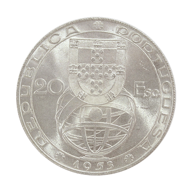 20 Escudos 1953 Prata