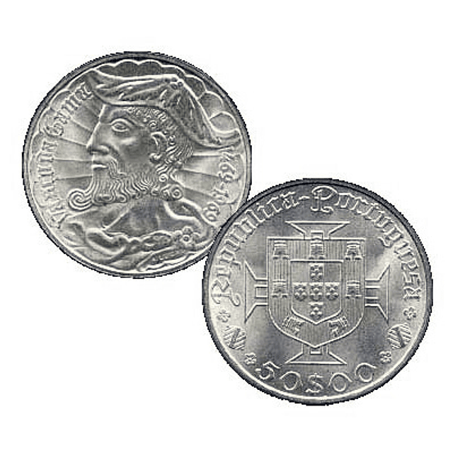 50 Escudos Vasco da Gama Prata