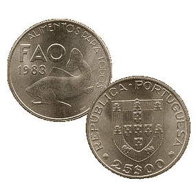 25 Escudos 1983 FAO