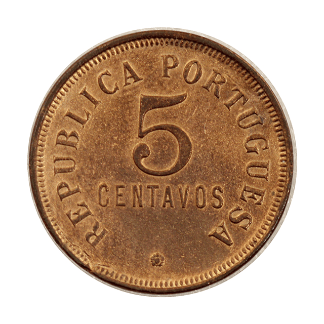 Angola - 5 Centavos 1921 Bronze