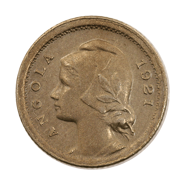 Angola - 10 Centavos 1921 Cupro-Níquel