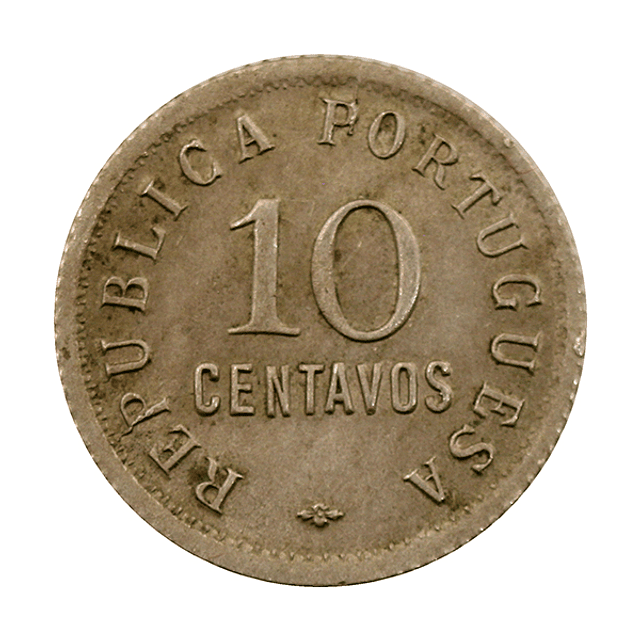 Angola - 10 Centavos 1923 Cupro-Níquel