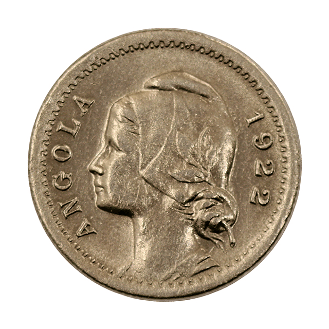Angola - 20 Centavos 1922 Cupro-Níquel