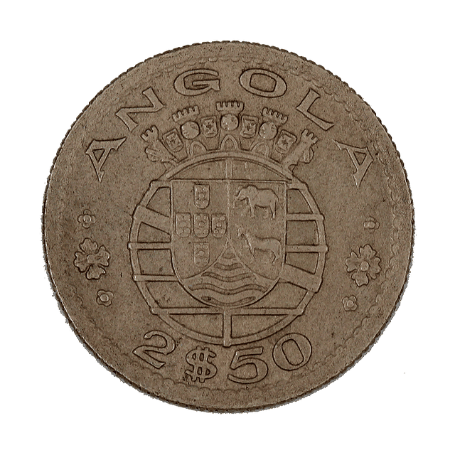 Angola - 2.50 Escudos 1953 Cupro-Níquel