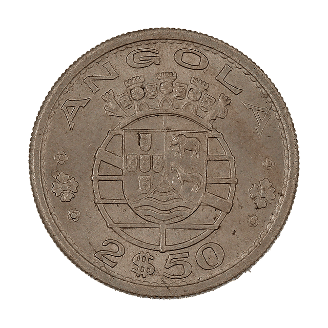 Angola - 2.50 Escudos 1969 Cupro-Níquel