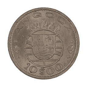 Angola - 10 Escudos 1969 Cupro-Níquel