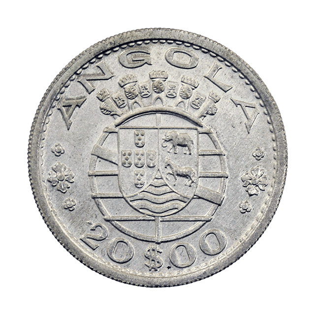 Angola - 20 Escudo 1955 Prata