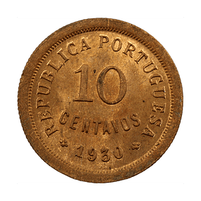 Cabo Verde - 10 Centavos 1930 Bronze