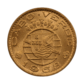 Cabo Verde - 1 Escudo 1968 Bronze