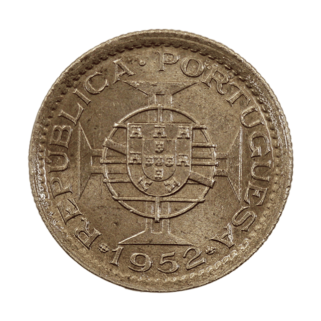 Guiné - 2.50 Escudos 1952 Cupro-Níquel