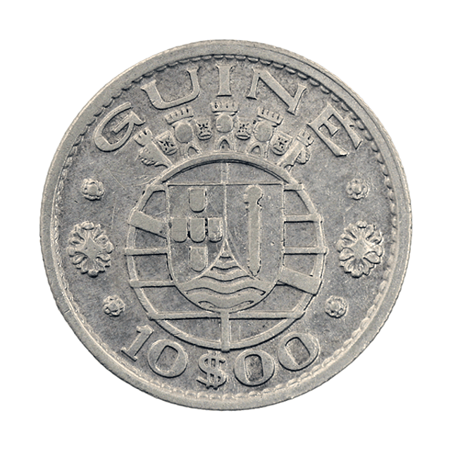Guiné - 10 Escudos 1952 Prata