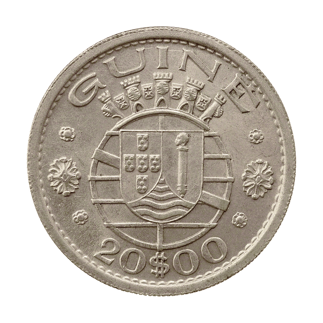 Guiné - 20 Escudos 1952 Prata