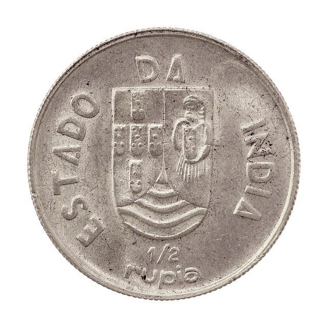 Índia - 1/2 Rupia 1936 Prata