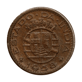 Índia - 10 Centavos 1958 Bronze