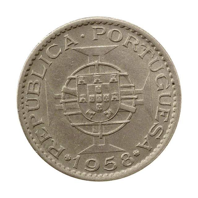 Índia - 3 Escudos 1958 Alpaca