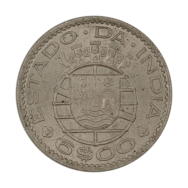 Índia - 6 Escudos 1959 Alpaca