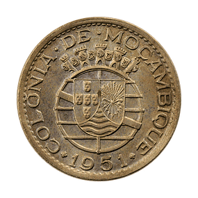 Moçambique - 1 Escudo 1951 Alpaca