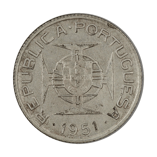 Moçambique - 2.50 Escudos 1951 Prata 