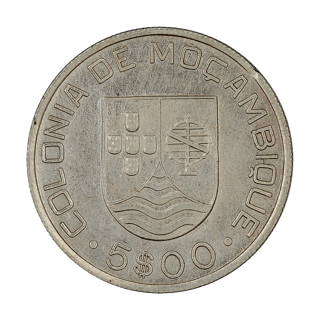Moçambique - 5 Escudos 1935 Prata
