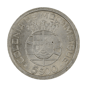 Moçambique - 5 Escudos 1949 Prata