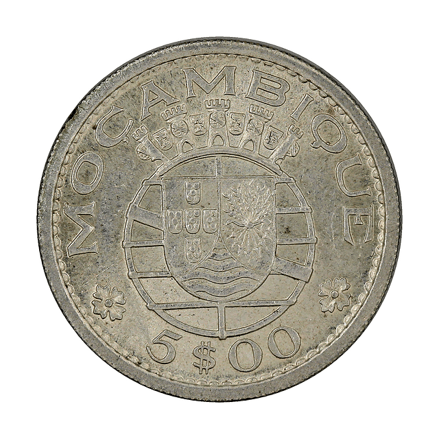 Moçambique - 5 Escudos 1960 Prata 